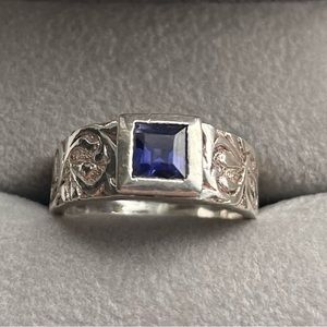 Tanzanite and Sterling Silver ring